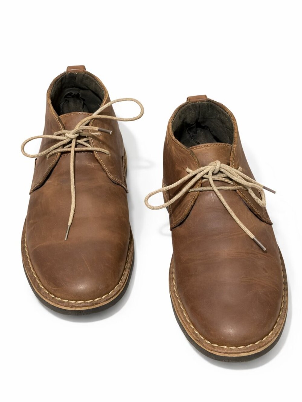 Men’s Brown Chukka Shoes | Rustic Lace‑Up Desert Style | Comfort Sole Size 10